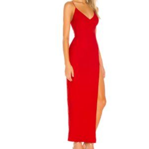 small superdown Loraine Slit Maxi Dress NWT